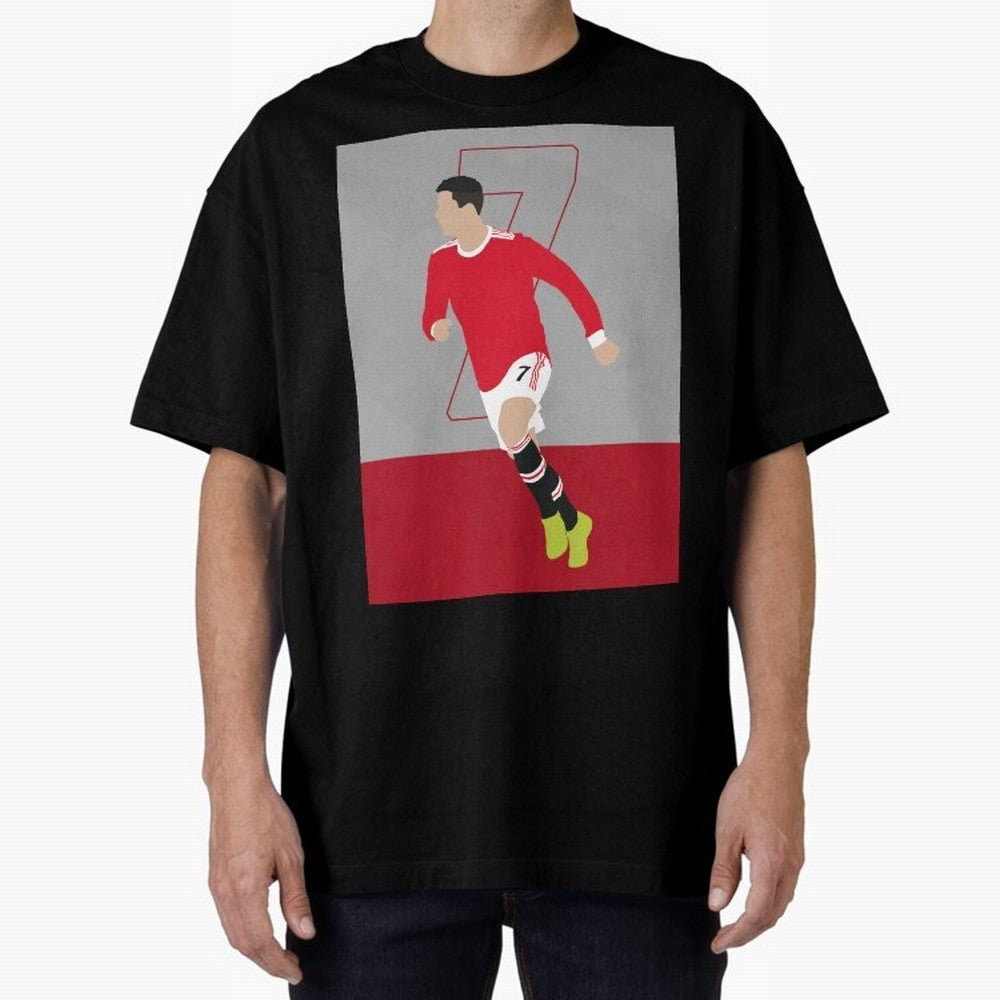 Cristiano Ronaldo 2021/22 Illustration Oversized T-Shirt Join the Global Buzz around FIFA World Cup 2026 USA Canada Mexico for Fans of Cristiano Ronaldo, Haaland and CR7 and Germany, Bringing Football Festival Excitement, Trophy Ambitions, Country