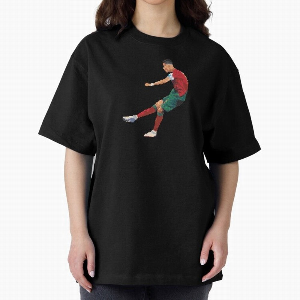Cristiano Ronaldo Oversized T-Shirt Enjoy Match Day Hype around FIFA World Cup 2026 USA Canada Mexico, Mbappe and Neymar, England, Stadium Chants, National Pride, Trophy Dreams and Unforgettable Football Memories; Great for Watch Parties, Sports