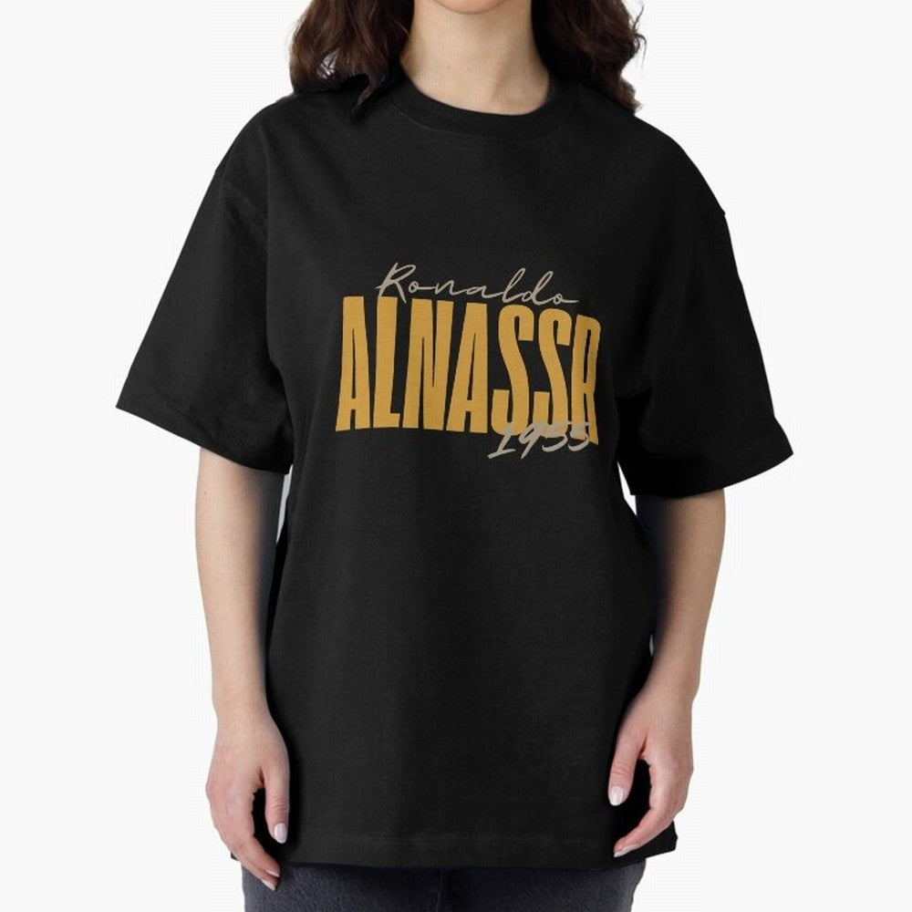 ronaldo alnasser Oversized T-Shirt Fuel the FIFA World Cup 2026 USA Canada Mexico Journey through Haaland and Mbappe Highlights, England and Germany Pride, Fan Favorite Moments, National Team Passion, Big Match Drama and Soccer History; Ideal for