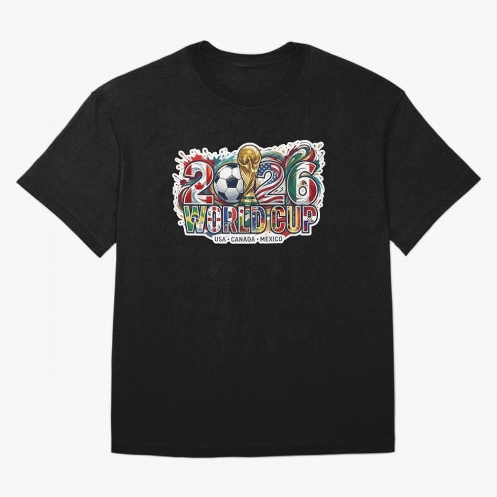 2026 World Cup International Futbol Football Soccer USA Canada Mexico Oversized T-Shirt Show Love for Legendary Goals in FIFA World Cup 2026 USA Canada Mexico for Fans of Haaland and Mbappe and Spain and Netherlands, Bringing Global Supporter