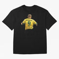 Brazilian Football Legend No.9 Vintage Streetwear Design Oversized T-Shirt Celebrate Soccer Greatness during FIFA World Cup 2026 Group Stage Built around Neymar, Argentina and Brazil Energy, Fan Favorite Moments, National Team Passion, Big Match