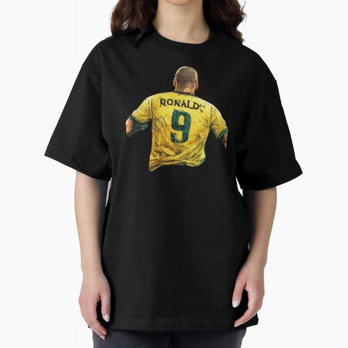Brazilian Football Legend No.9 Vintage Streetwear Design Oversized T-Shirt Celebrate Soccer Greatness during FIFA World Cup 2026 Group Stage Built around Neymar, Argentina and Brazil Energy, Fan Favorite Moments, National Team Passion, Big Match
