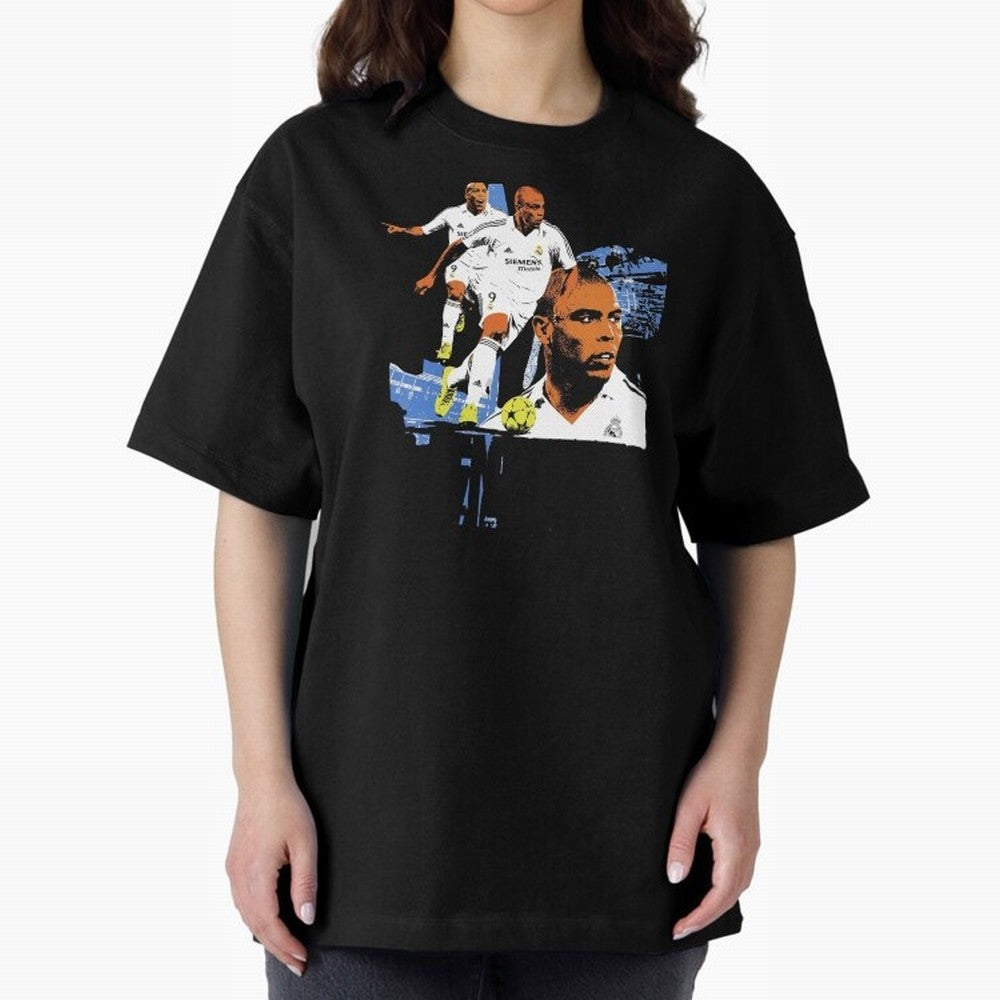 RonaldoO Fen?meno Vintage Football Bootleg Oversized T-Shirt Share the Excitement of FIFA World Cup 2026 for Fans of Messi, CR7 and Mbappe and Argentina, Bringing Supporter Pride, Iconic Celebrations, Legendary Names and Global Match Day Energy;