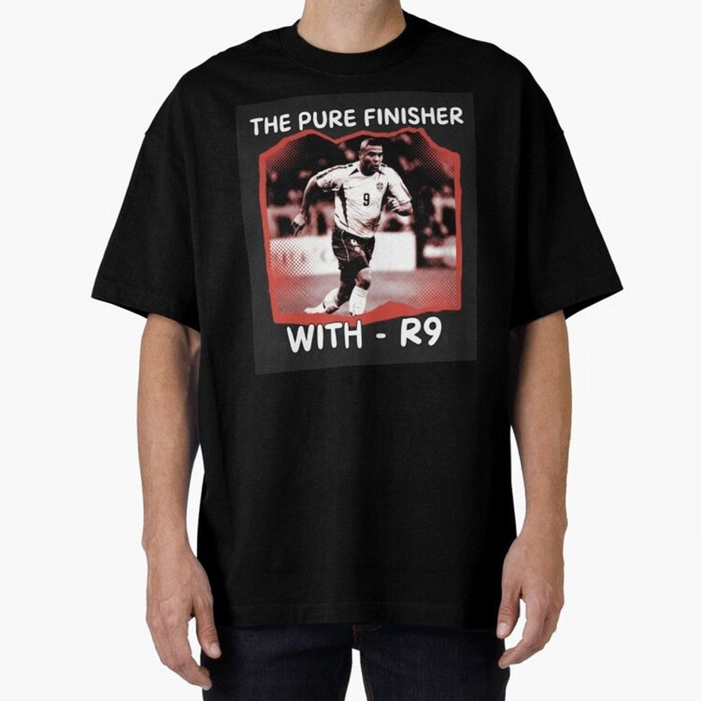 Ronaldo R9 The Pure Finisher Vintage Oversized T-Shirt Honor Football Greatness during FIFA World Cup 2026 Group Stage Driven by CR7, England and Germany Energy, Football Festival Excitement, Trophy Ambitions, Country Rivalries and Star Player