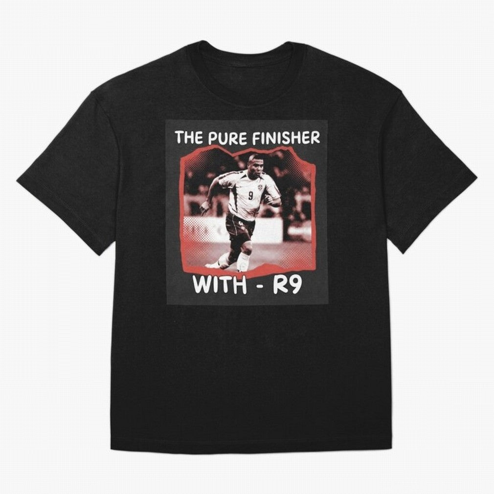 Ronaldo R9 The Pure Finisher Vintage Oversized T-Shirt Honor Football Greatness during FIFA World Cup 2026 Group Stage Driven by CR7, England and Germany Energy, Football Festival Excitement, Trophy Ambitions, Country Rivalries and Star Player
