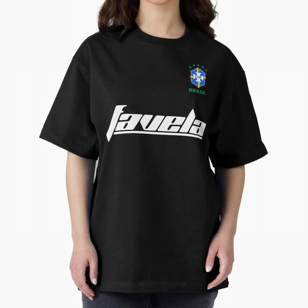 Brasil CBF WorldCup Favela Oversized T-Shirt Step into FIFA World Cup 2026 for Fans of CR7 and Portugal, Bringing Match Day Excitement, Supporter Culture, Golden Goals and Global Football Passion; Perfect for People Who Love Argentina, Brazil,
