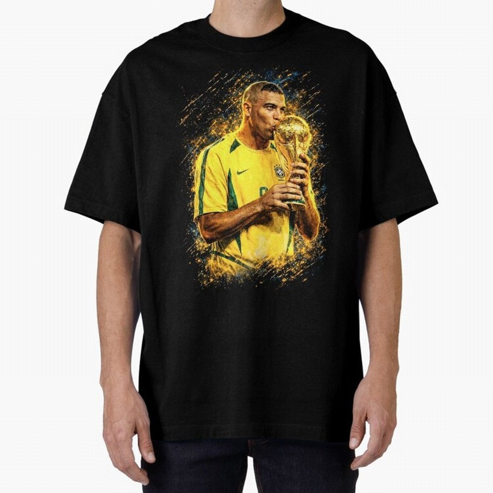 R9 Ronaldo Football Legend Oversized T-Shirt Fuel FIFA World Cup 2026 USA Canada Mexico Spirit, Centered on Spain, Neymar, Vintage Soccer Flavor, Modern Football Stars, National Flags and Final Night Emotion; Created for Match Day Parties, Soccer