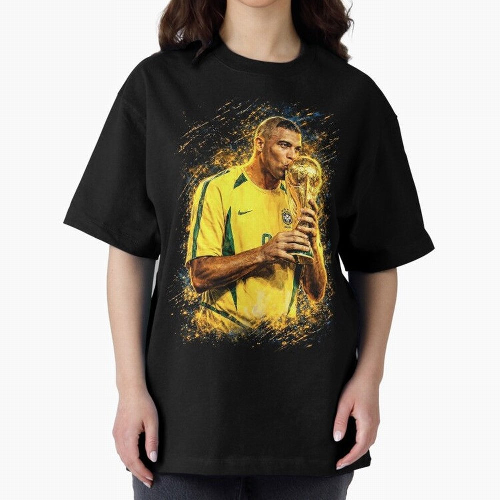 R9 Ronaldo Football Legend Oversized T-Shirt Fuel FIFA World Cup 2026 USA Canada Mexico Spirit, Centered on Spain, Neymar, Vintage Soccer Flavor, Modern Football Stars, National Flags and Final Night Emotion; Created for Match Day Parties, Soccer