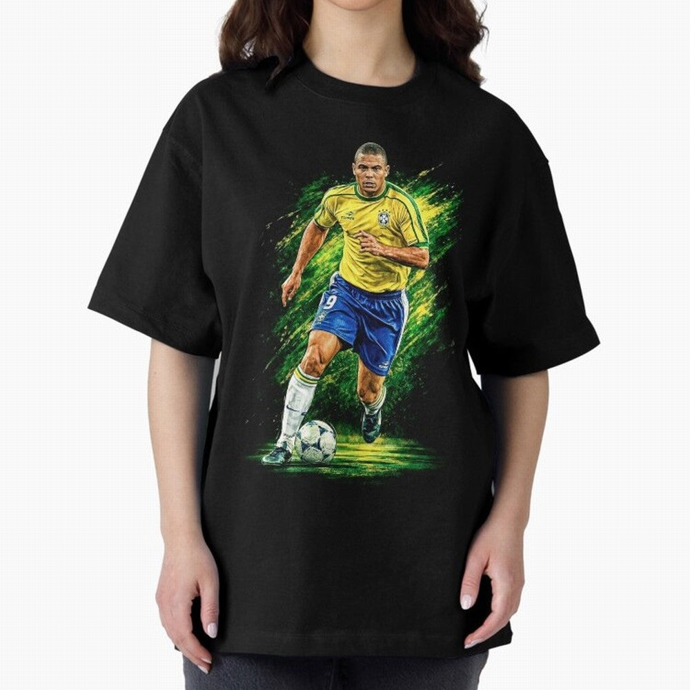 R9 Ronaldo Football Legend Oversized T-Shirt Celebrate the Stars of FIFA World Cup 2026 USA Canada Mexico for Fans of Cristiano Ronaldo, Haaland and CR7 and Argentina, Bringing Champion Mindset, Group Stage Buzz, Knockout Tension and Passionate Fan