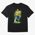 R9 Ronaldo Football Legend Oversized T-Shirt Celebrate the Stars of FIFA World Cup 2026 USA Canada Mexico for Fans of Cristiano Ronaldo, Haaland and CR7 and Argentina, Bringing Champion Mindset, Group Stage Buzz, Knockout Tension and Passionate Fan