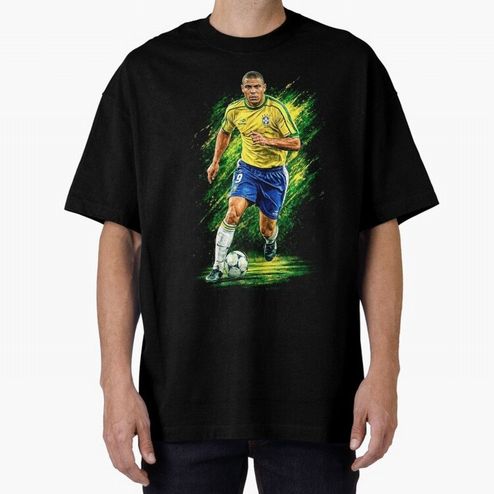 R9 Ronaldo Football Legend Oversized T-Shirt Celebrate the Stars of FIFA World Cup 2026 USA Canada Mexico for Fans of Cristiano Ronaldo, Haaland and CR7 and Argentina, Bringing Champion Mindset, Group Stage Buzz, Knockout Tension and Passionate Fan