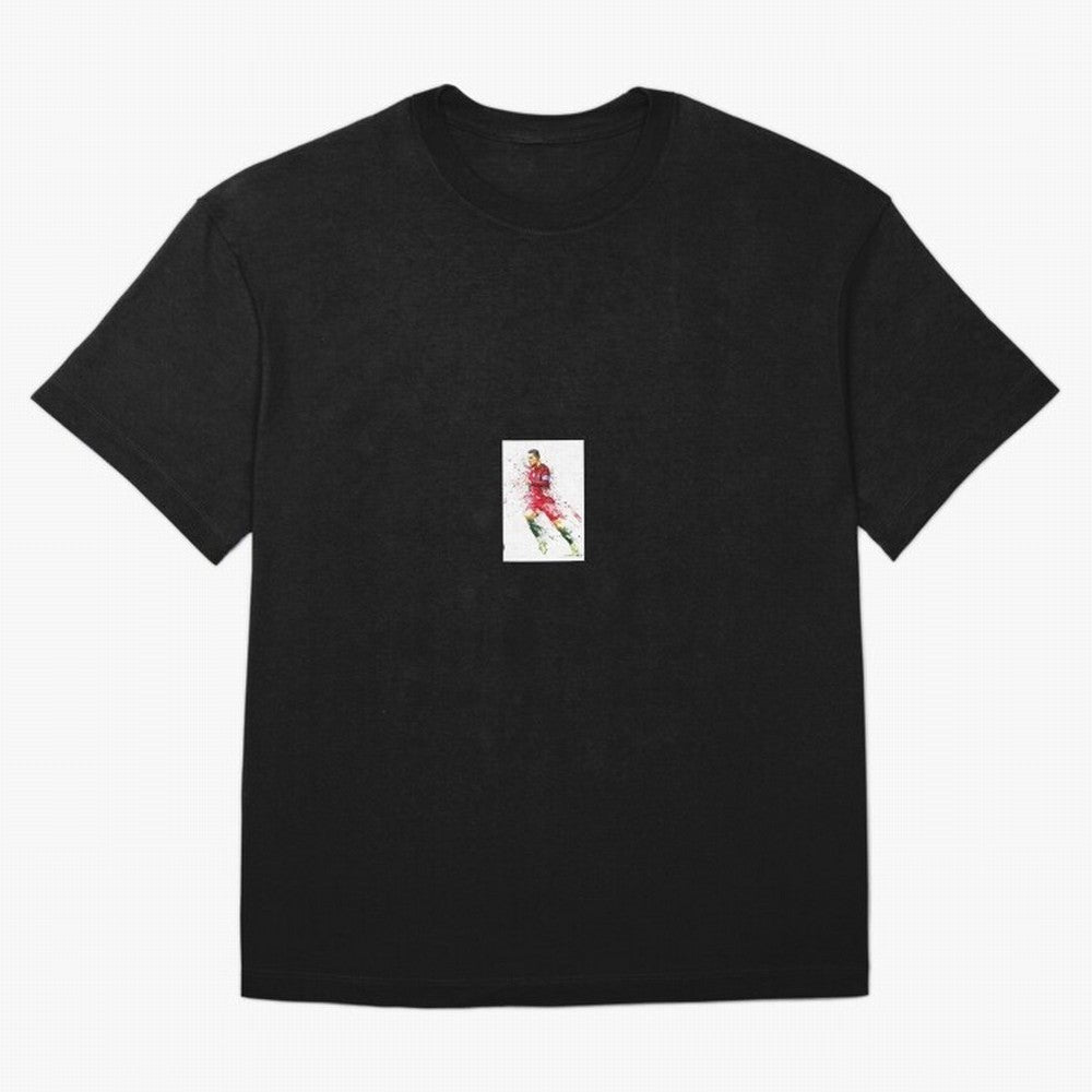 Ronaldo sticker Oversized T-Shirt Celebrate Fan Culture around FIFA World Cup 2026 for Fans of Messi and Argentina, Bringing Championship Spirit, Famous Goals, Roaring Crowds and International Football Unity; Perfect for Fans, Collectors, Family