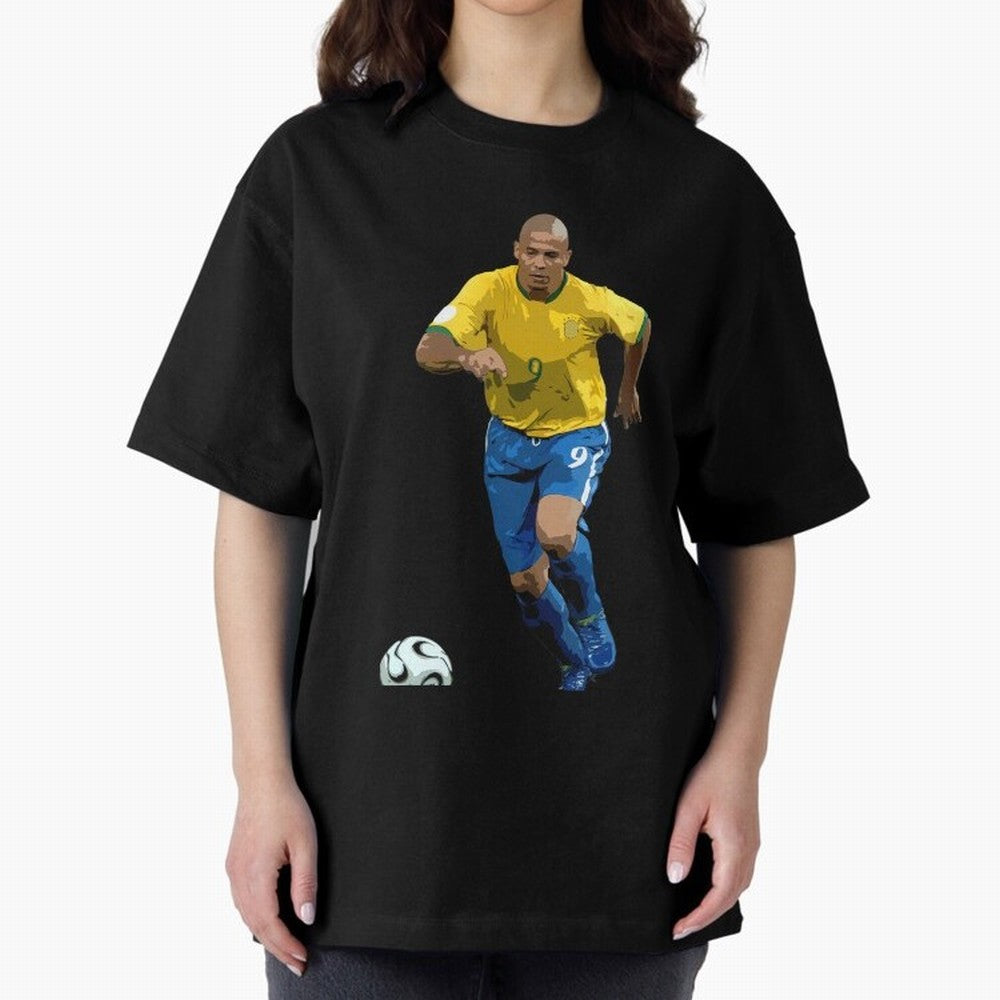 Ronaldo Nazario Oversized T-Shirt Bring Global Tournament Vibes to Match Day Hype around FIFA World Cup 2026 USA Canada Mexico, Messi, CR7 and Mbappe, Argentina, Football Festival Excitement, Trophy Ambitions, Country Rivalries and Star Player