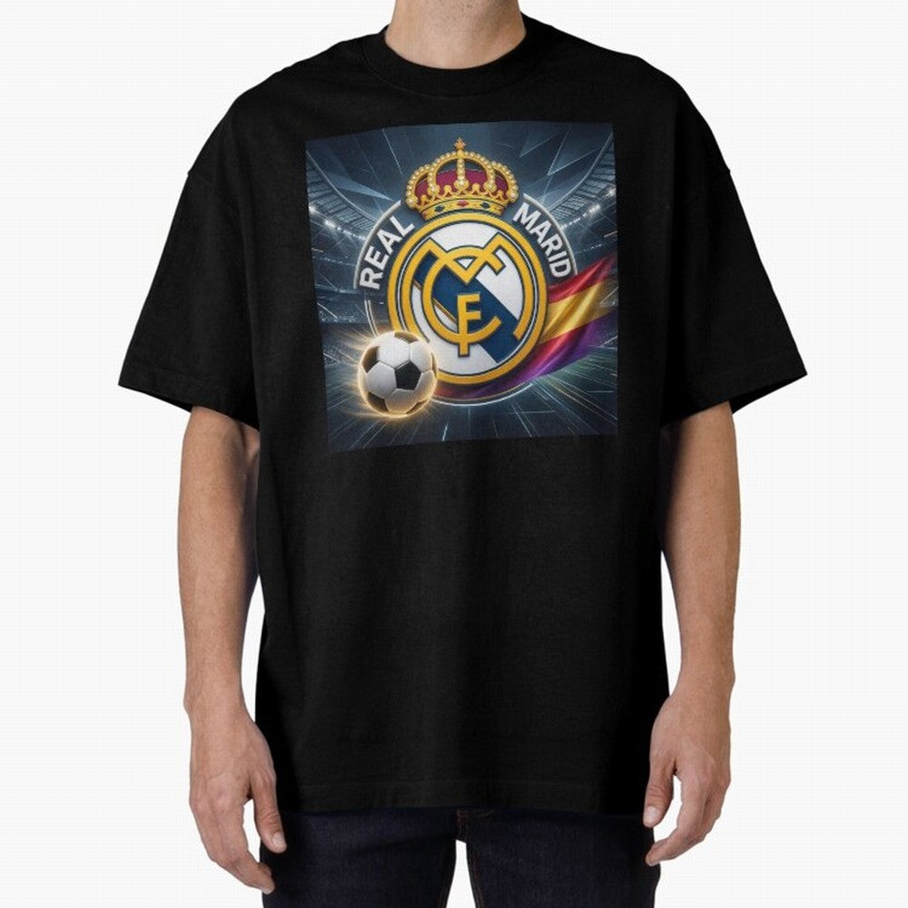 Real Madrid's ball Oversized T-Shirt Celebrate the Biggest Stage of Match Day Hype around FIFA World Cup 2026 USA Canada Mexico, Haaland and Mbappe, Portugal, Spain and Germany, Football History, Final Match Energy, Crowd Noise and Once in a