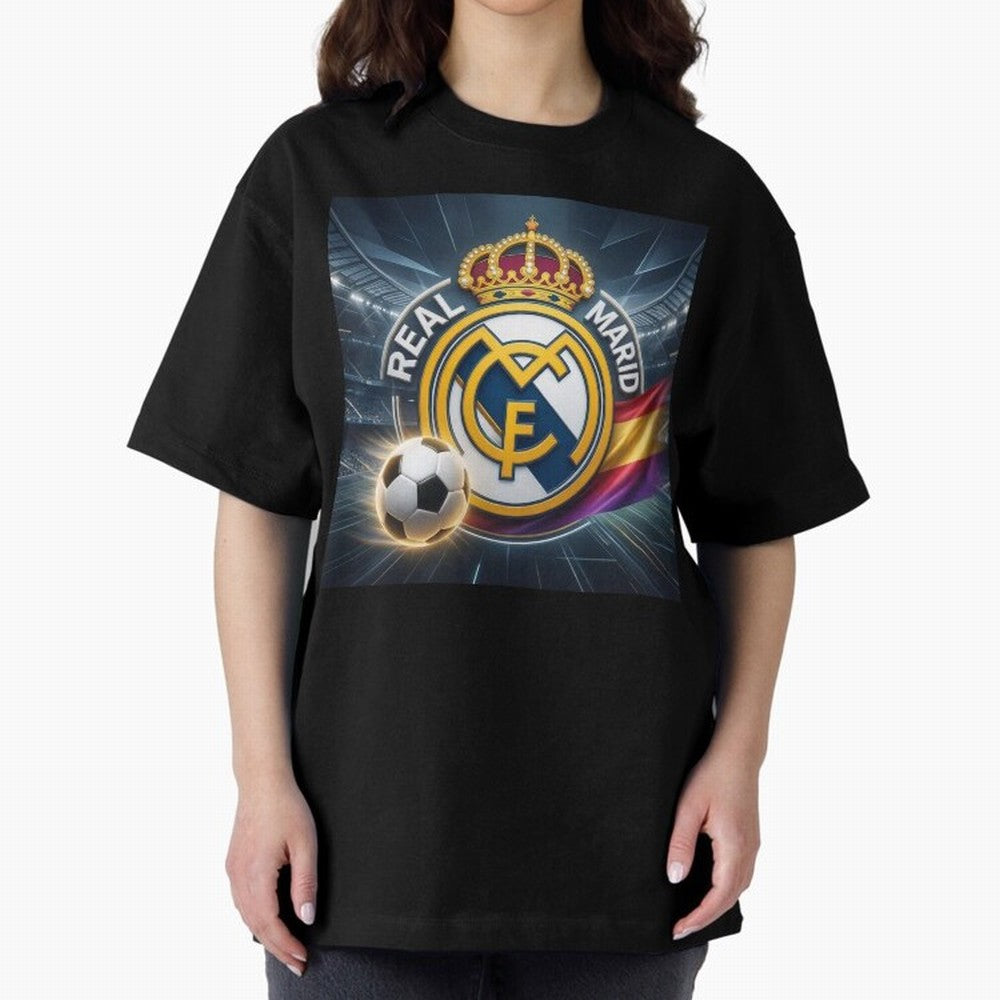 Real Madrid's ball Oversized T-Shirt Celebrate the Biggest Stage of Match Day Hype around FIFA World Cup 2026 USA Canada Mexico, Haaland and Mbappe, Portugal, Spain and Germany, Football History, Final Match Energy, Crowd Noise and Once in a