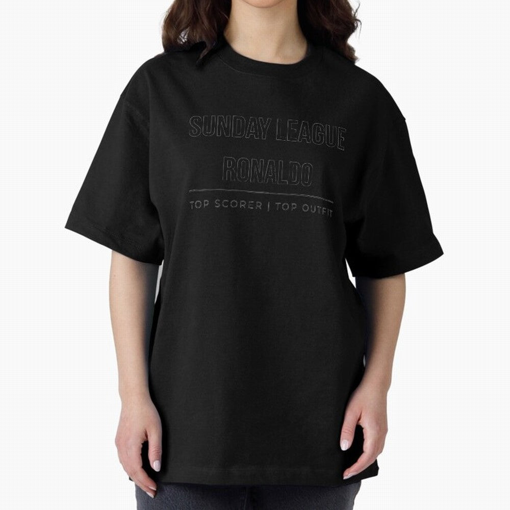 Sunday League Ronalo Oversized T-Shirt Make the Season About the FIFA World Cup 2026 USA Canada Mexico Journey through Messi, Neymar and Mbappe Highlights, Portugal, Spain and Germany Pride, Vintage Soccer Flavor, Modern Football Stars, National