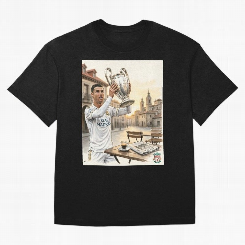 Madrid Oversized T-Shirt Honor FIFA World Cup 2026 for Fans of Haaland and Portugal, Spain and Germany, Bringing Tournament Hype, Historic Matchups, Family Viewing Parties and Global Sports Pride; Great for Watch Parties, Sports Bars, Family