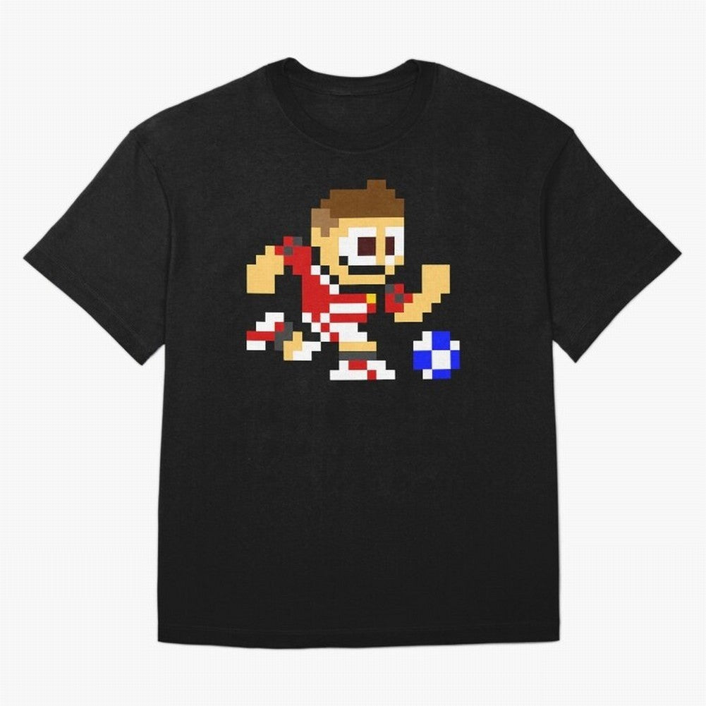 Ronaldo Manchester United (8-bit Football / Soccer Player) Oversized T-Shirt Stand Out with Spirit from FIFA World Cup 2026 USA Canada Mexico Driven by Cristiano Ronaldo, Haaland and CR7, Brazil Energy, Football History, Final Match Energy, Crowd