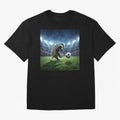 Dynamic Badger Plays Soccer Like Ronaldo Oversized T-Shirt Step into Global Football Passion for FIFA World Cup 2026 USA Canada Mexico, Filled with Neymar, Haaland and Cristiano Ronaldo, Netherlands, Match Day Excitement, Supporter Culture, Golden