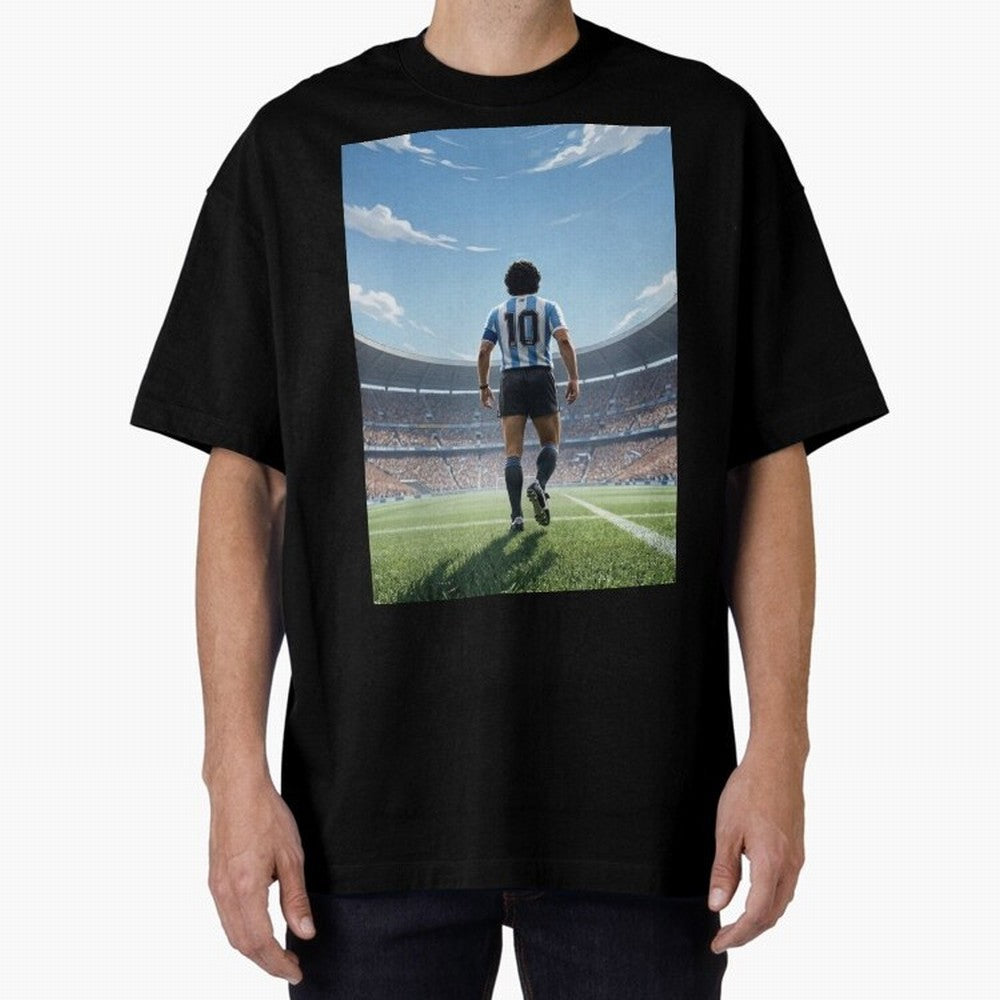 Diego Maradona Oversized T-Shirt Make the Season About the FIFA World Cup 2026 USA Canada Mexico Journey through Messi, Neymar and Mbappe Highlights, Portugal, Spain and Germany Pride, Vintage Soccer Flavor, Modern Football Stars, National Flags