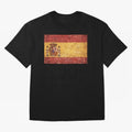 Vintage Distressed Spanish Flag Oversized T-Shirt Celebrate the Stars of FIFA World Cup 2026 USA Canada Mexico for Fans of Neymar and Argentina, France and Brazil, Bringing Stadium Chants, National Pride, Trophy Dreams and Unforgettable Football