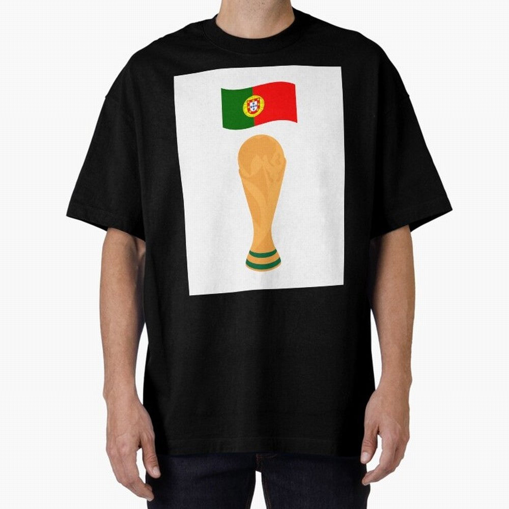 Portugal Football Fan T-Shirt Oversized T-Shirt Keep the Match Day Mood of the FIFA World Cup 2026 Journey through Haaland and Mbappe Highlights, England and Germany Pride, Fan Favorite Moments, National Team Passion, Big Match Drama and Soccer