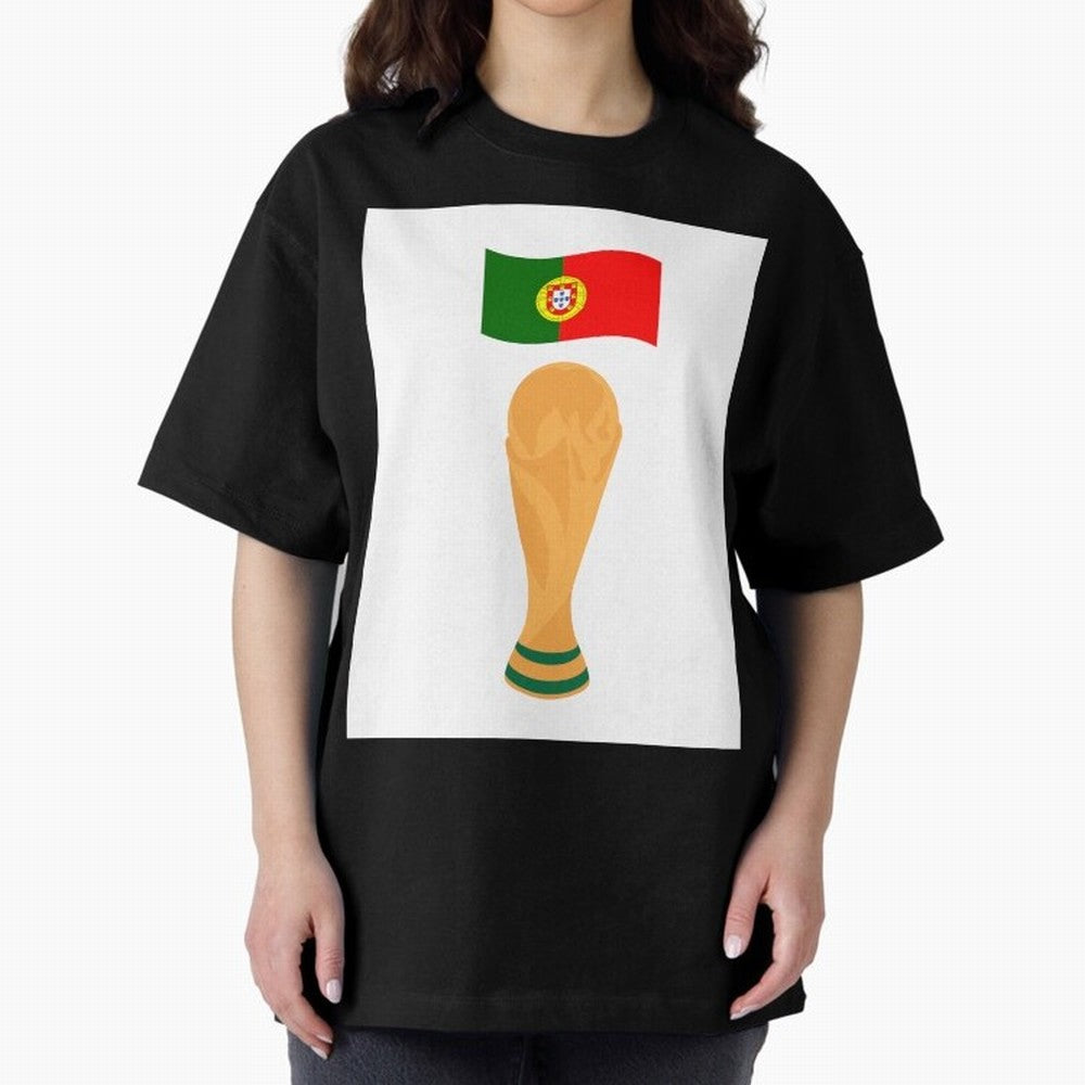 Portugal Football Fan T-Shirt Oversized T-Shirt Keep the Match Day Mood of the FIFA World Cup 2026 Journey through Haaland and Mbappe Highlights, England and Germany Pride, Fan Favorite Moments, National Team Passion, Big Match Drama and Soccer