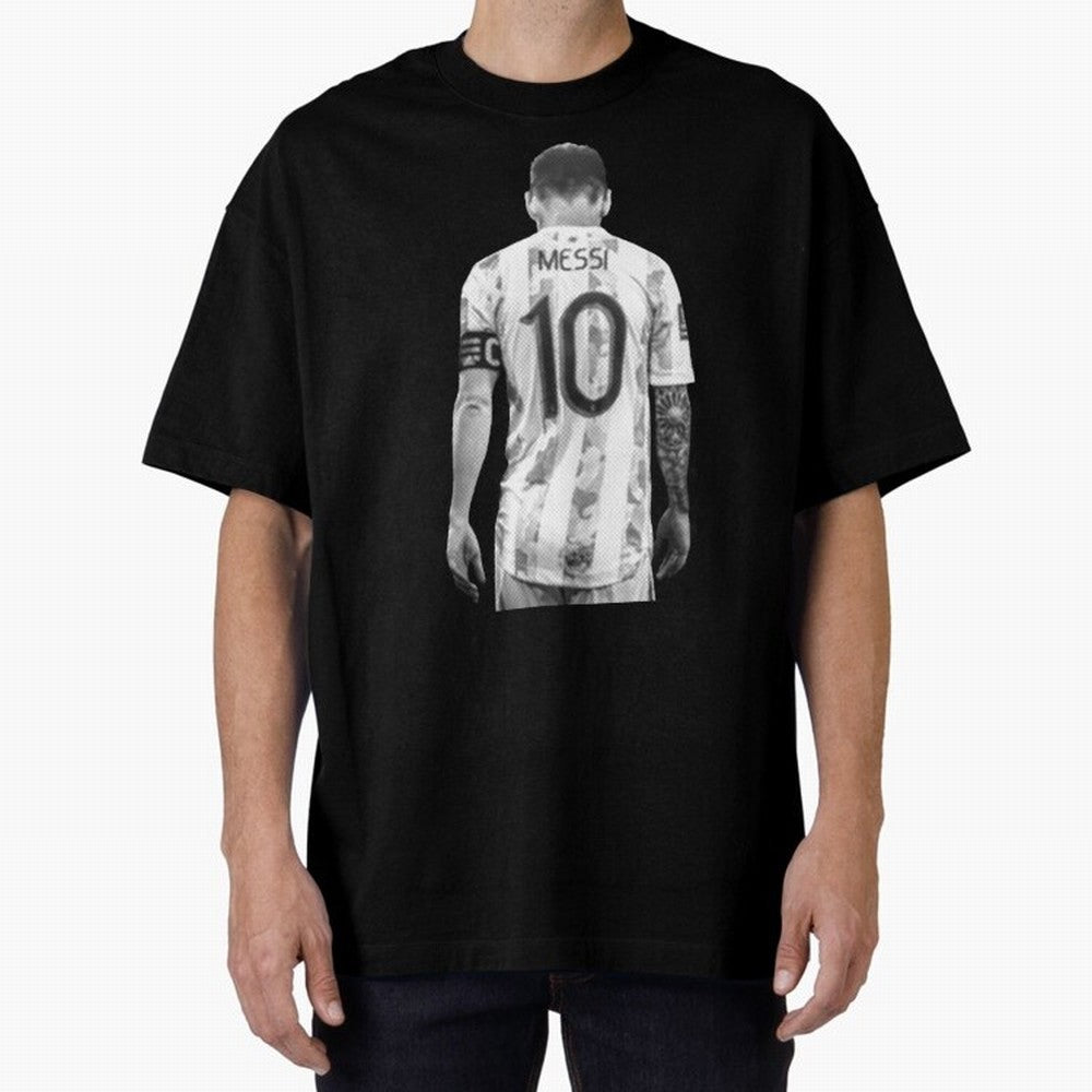 messi Oversized T-Shirt Relive Legendary Nights from Match Day Hype around FIFA World Cup 2026 Group Stage, Messi, CR7 and Mbappe, England, Football Festival Excitement, Trophy Ambitions, Country Rivalries and Star Player Buzz; Great for Supporters