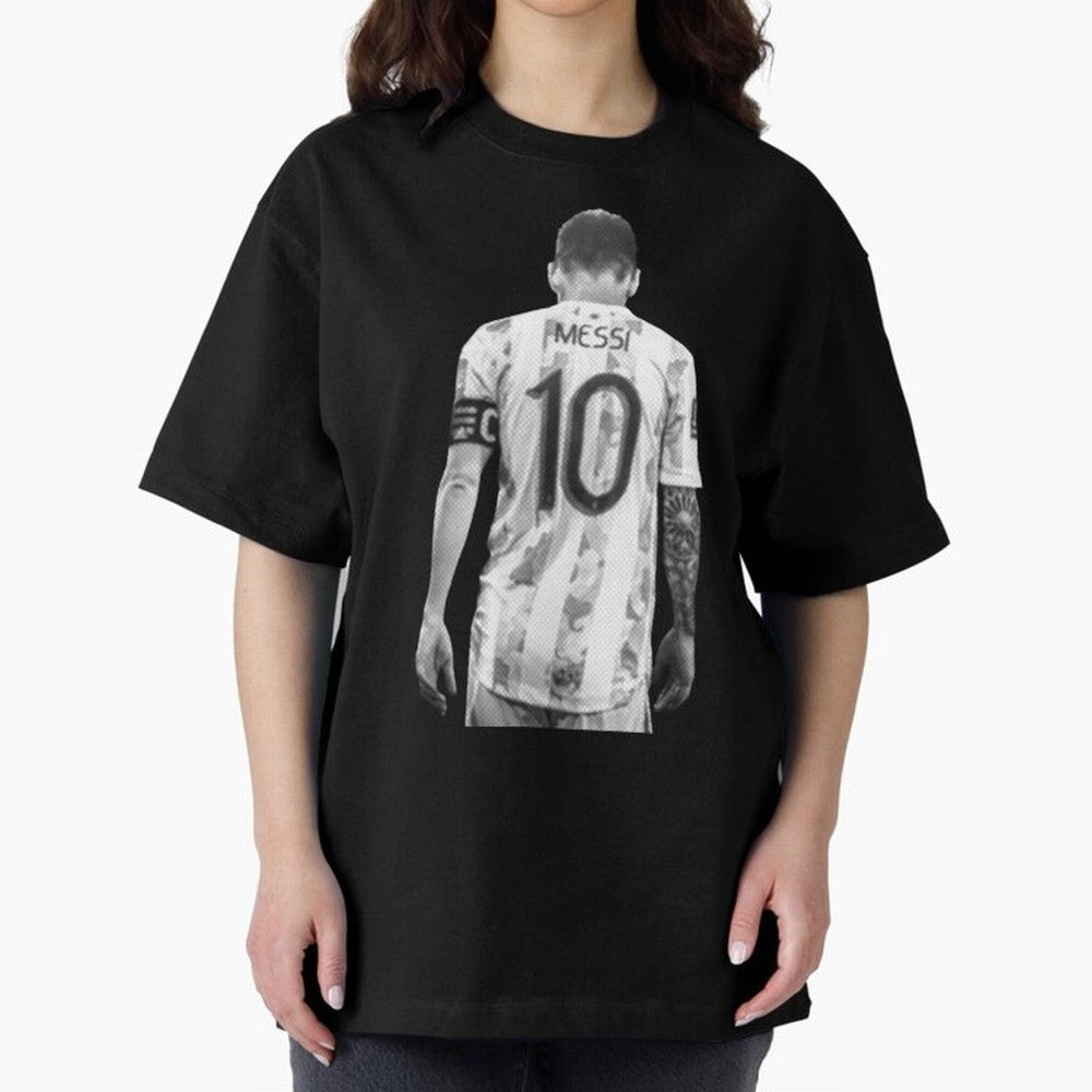 messi Oversized T-Shirt Relive Legendary Nights from Match Day Hype around FIFA World Cup 2026 Group Stage, Messi, CR7 and Mbappe, England, Football Festival Excitement, Trophy Ambitions, Country Rivalries and Star Player Buzz; Great for Supporters