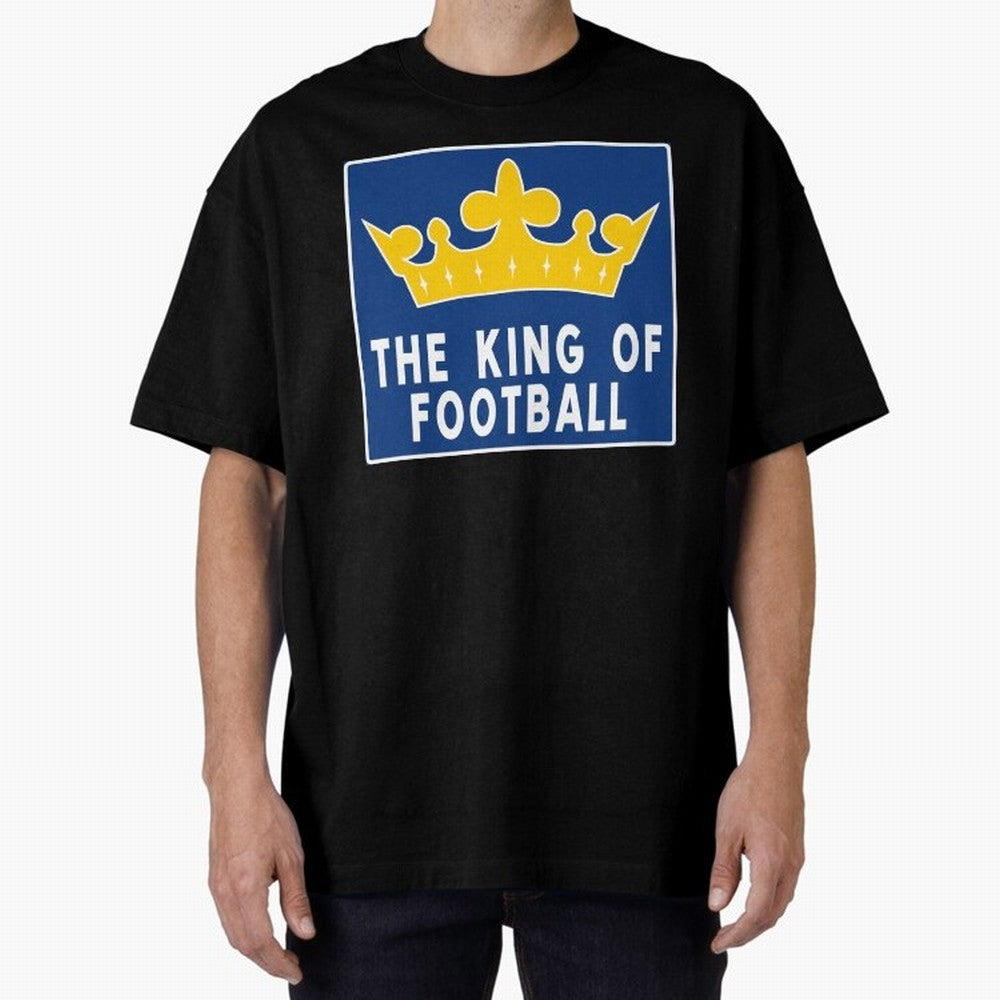 The King of Football Oversized T-Shirt Make Every Kick Count in Match Day Hype around FIFA World Cup 2026 Group Stage, Haaland and Mbappe, Brazil, Soccer Culture, Superstar Moments, National Team Dreams and Competitive Fire; Perfect for Supporters
