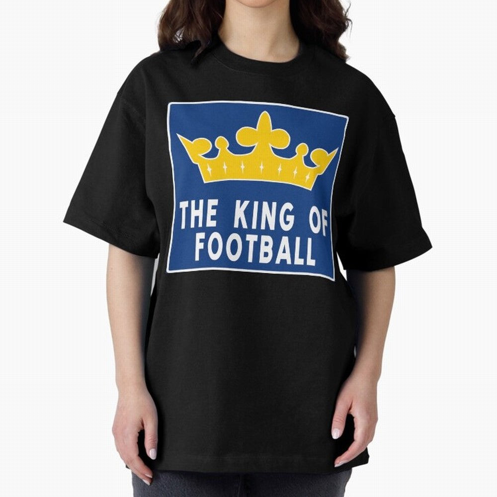 The King of Football Oversized T-Shirt Make Every Kick Count in Match Day Hype around FIFA World Cup 2026 Group Stage, Haaland and Mbappe, Brazil, Soccer Culture, Superstar Moments, National Team Dreams and Competitive Fire; Perfect for Supporters