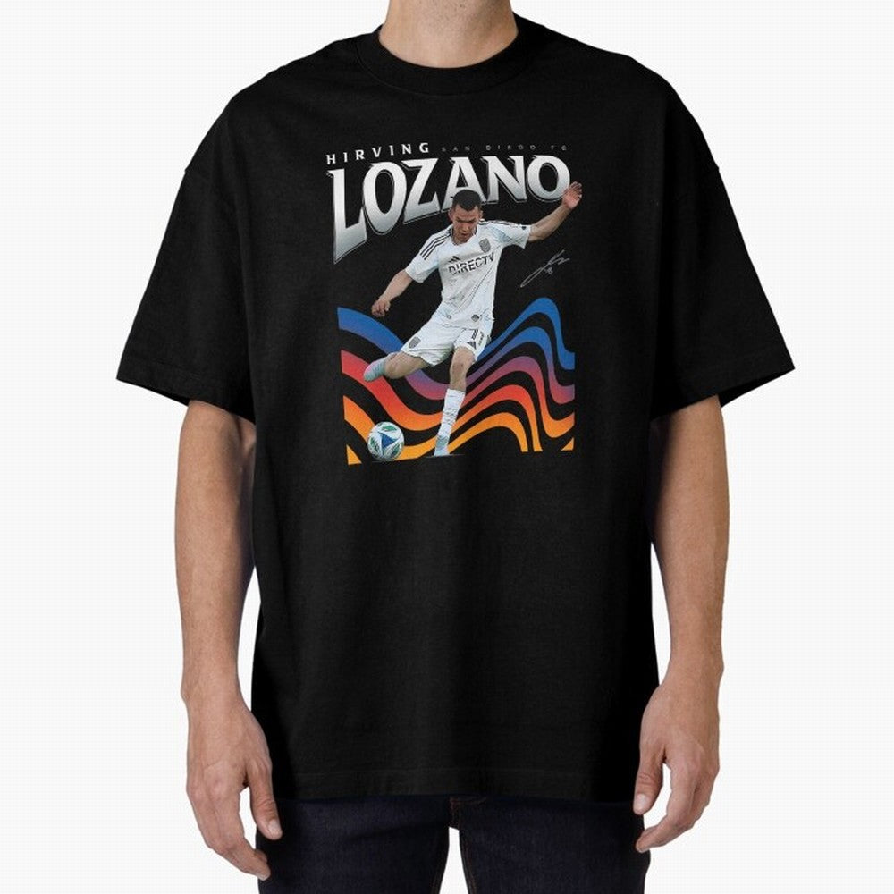 Hirving Lozano San Diego Fc Oversized T-Shirt Honor Match Day Hype around FIFA World Cup 2026 USA Canada Mexico, Haaland, Argentina, Stadium Chants, National Pride, Trophy Dreams and Unforgettable Football Memories; Perfect for People Who Love
