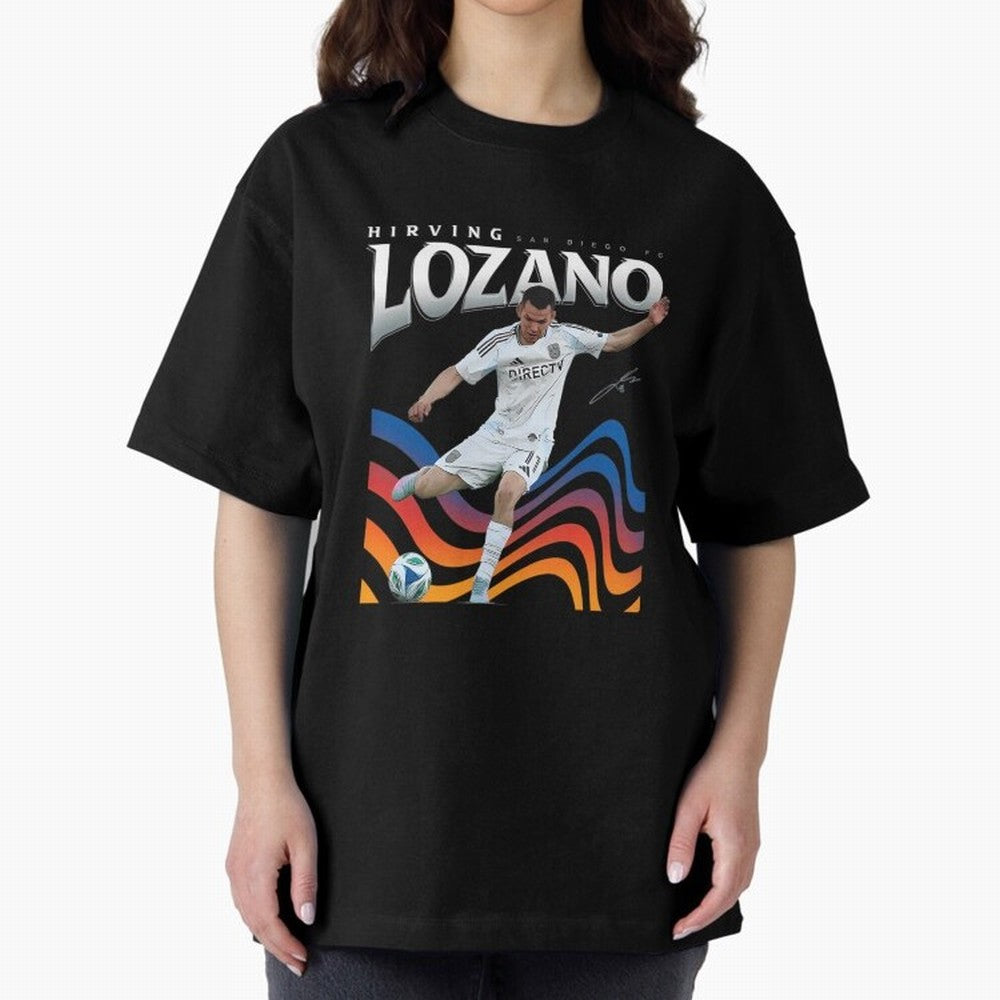 Hirving Lozano San Diego Oversized T-Shirt Turn Every Weekend Toward Global Football Passion for FIFA World Cup 2026, with Messi and Cristiano Ronaldo, Argentina, Football History, Final Match Energy, Crowd Noise and Once in a Lifetime Moments;