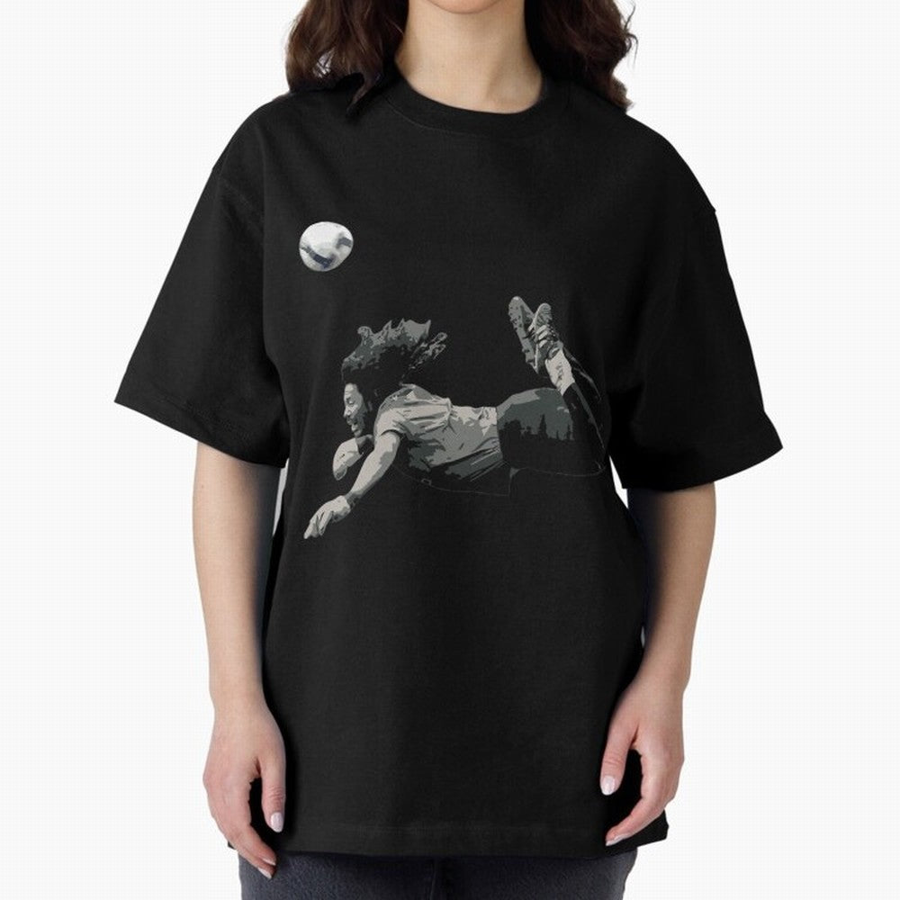 Rene Higuitas Scorpion Kick35 Oversized T-Shirt Bring Bold Fan Energy to Match Day Hype around FIFA World Cup 2026 Group Stage, CR7, France and Portugal, Sports Nostalgia, International Competition, Famous Players and Unforgettable Victories;