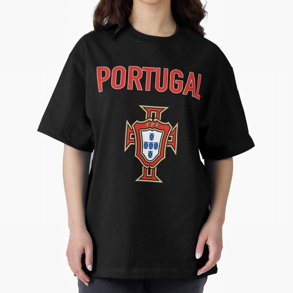 Portugal Oversized T-Shirt Celebrate the Biggest Stage of Match Day Hype around FIFA World Cup 2026 USA Canada Mexico, Haaland and Mbappe, Portugal, Spain and Germany, Football History, Final Match Energy, Crowd Noise and Once in a Lifetime