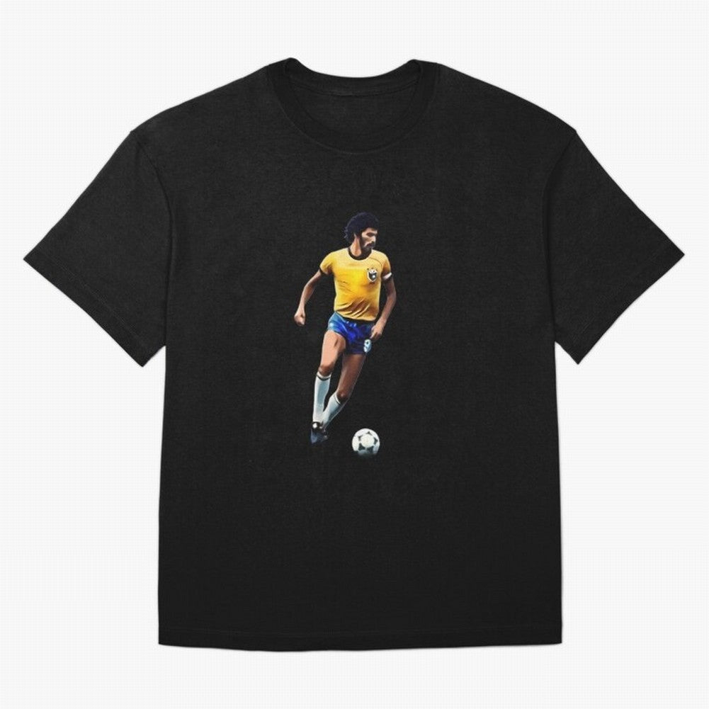 Legends Of The Beautiful Game Cartoon Collection Legends Socrates Cartoon Artwork9 Oversized T-Shirt Celebrate Supporters United by Global Football Passion for FIFA World Cup 2026, Made for Messi, Neymar and Mbappe, Germany, Championship Spirit,