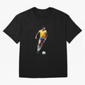 Legends Of The Beautiful Game Cartoon Collection Legends Socrates Cartoon Artwork9 Oversized T-Shirt Celebrate Supporters United by Global Football Passion for FIFA World Cup 2026, Made for Messi, Neymar and Mbappe, Germany, Championship Spirit,