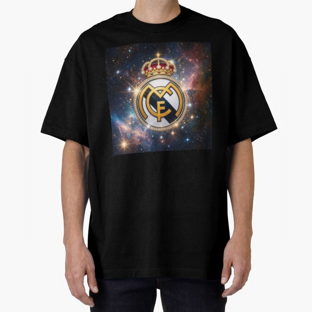 The Real Madrid Galaxy Oversized T-Shirt Support Iconic Players in Match Day Hype around FIFA World Cup 2026 Group Stage, Cristiano Ronaldo, Spain, Football Passion, Legendary Performances, Festival Vibes and Supporter Community; Made for