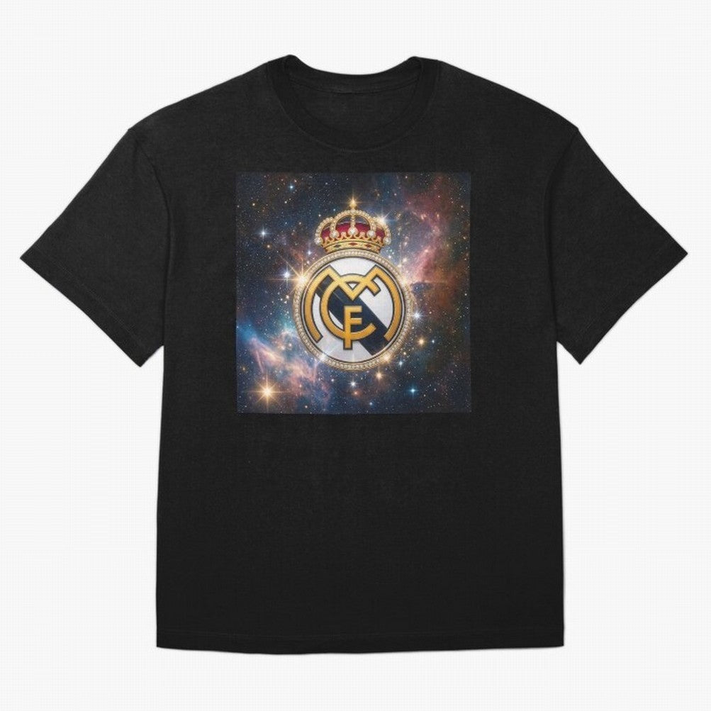The Real Madrid Galaxy Oversized T-Shirt Support Iconic Players in Match Day Hype around FIFA World Cup 2026 Group Stage, Cristiano Ronaldo, Spain, Football Passion, Legendary Performances, Festival Vibes and Supporter Community; Made for