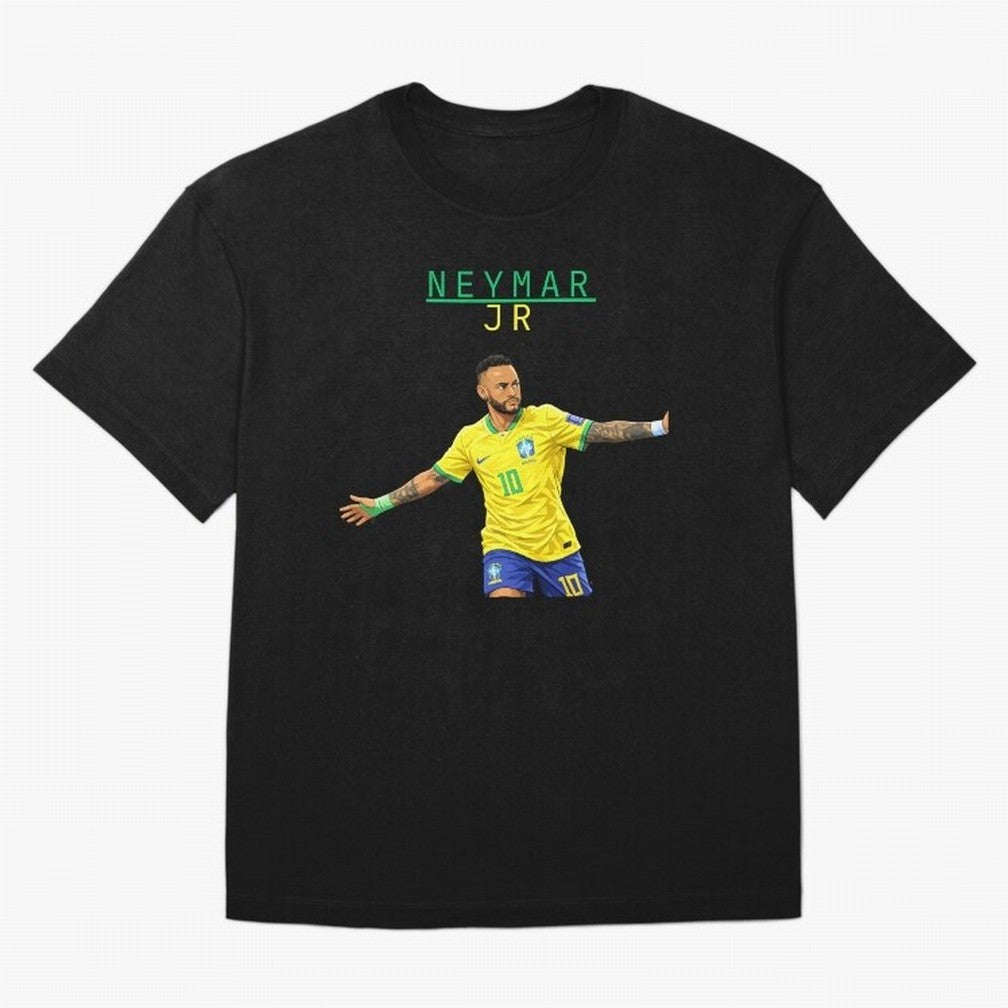 Neymar Oversized T-Shirt Show Support during FIFA World Cup 2026 for Fans of Cristiano Ronaldo and England, France and Netherlands, Bringing Football Passion, Legendary Performances, Festival Vibes and Supporter Community; Made for Collectors Who