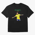 Neymar Oversized T-Shirt Show Support during FIFA World Cup 2026 for Fans of Cristiano Ronaldo and England, France and Netherlands, Bringing Football Passion, Legendary Performances, Festival Vibes and Supporter Community; Made for Collectors Who