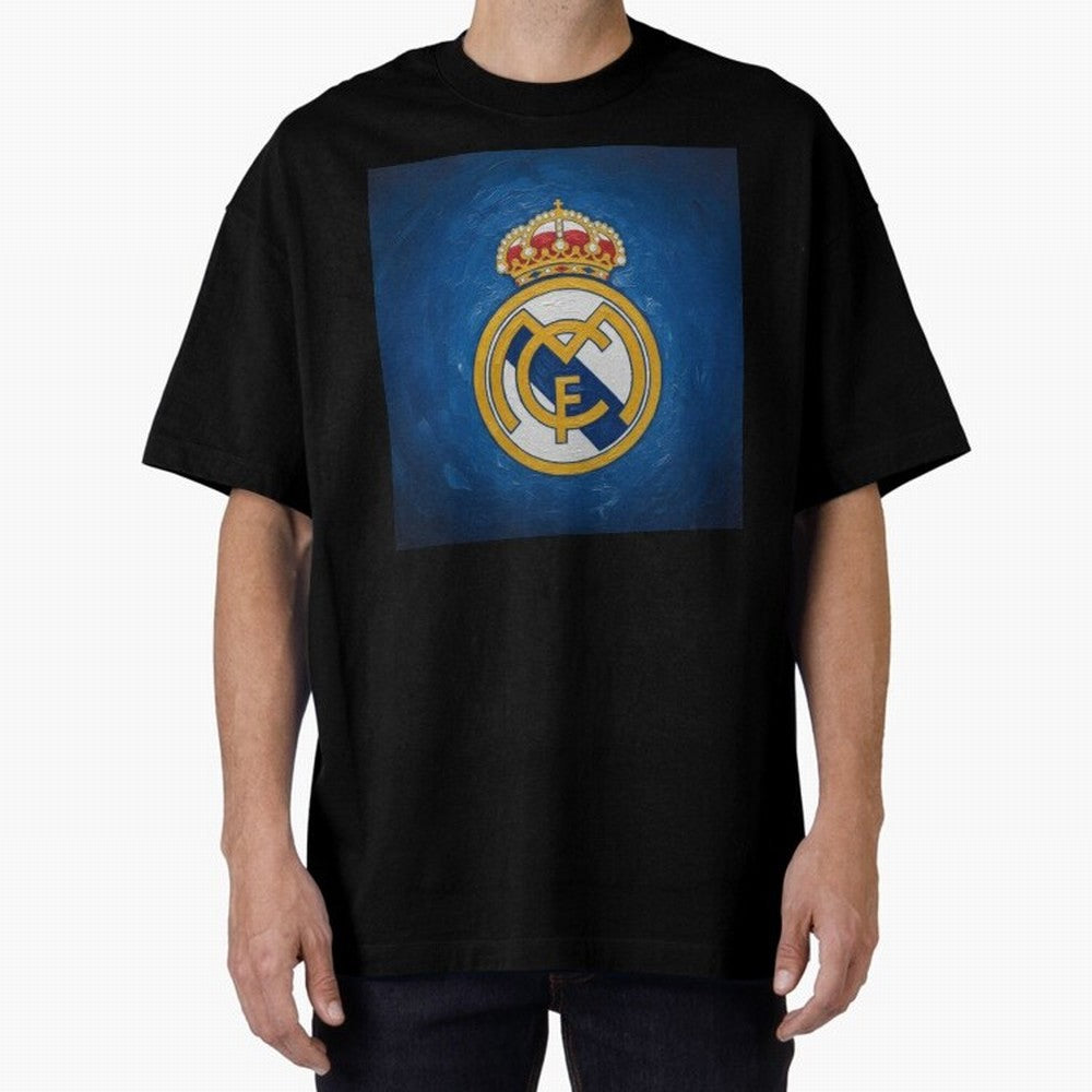 Real Madrid FC - Painting Oversized T-Shirt Carry the Colors and Pride of the FIFA World Cup 2026 Journey through Neymar Highlights, Portugal, Spain and Germany Pride, Football Passion, Legendary Performances, Festival Vibes and Supporter