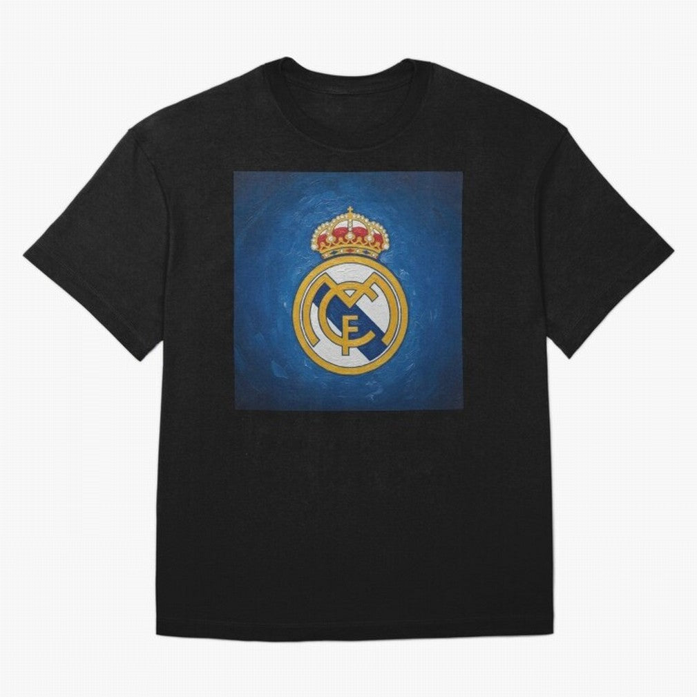 Real Madrid FC - Painting Oversized T-Shirt Carry the Colors and Pride of the FIFA World Cup 2026 Journey through Neymar Highlights, Portugal, Spain and Germany Pride, Football Passion, Legendary Performances, Festival Vibes and Supporter