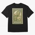 Vintage Brazilian Ronaldo Fenomeno R9 Football Legend Stamp Illustration ¨C Retro Soccer World Cup Art Print Oversized T-Shirt Celebrate Classic Football Spirit in FIFA World Cup 2026 Group Stage for Fans of Messi, CR7 and Mbappe and Spain,