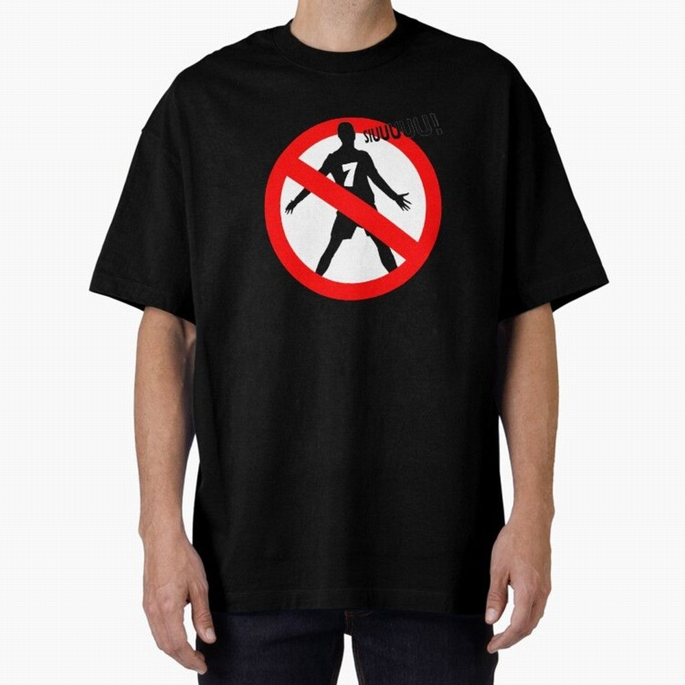 No Siiuuu Number 7 Soccer Meme Oversized T-Shirt Celebrate Golden Goal Energy in Match Day Hype around FIFA World Cup 2026 USA Canada Mexico, Mbappe, England and Germany, Football Festival Excitement, Trophy Ambitions, Country Rivalries and Star