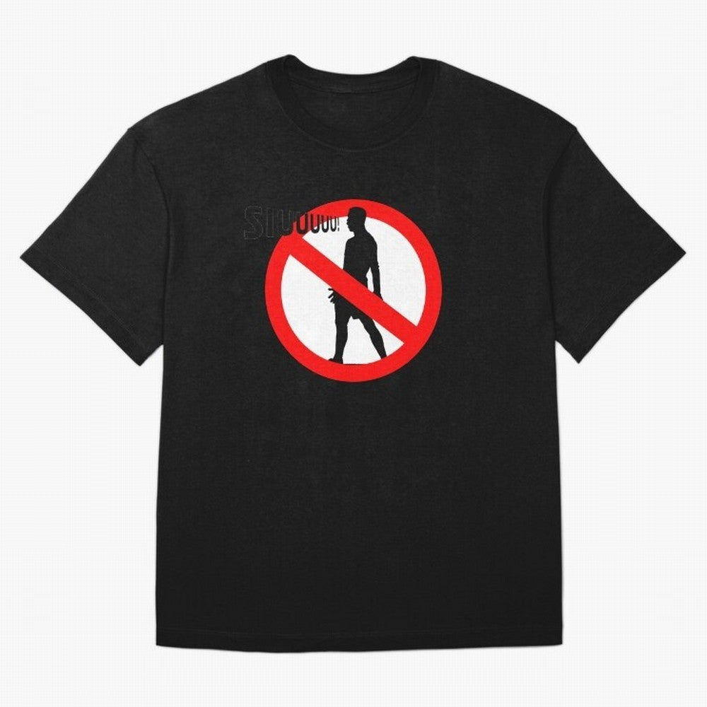 No Siiuuu Funny Soccer Meme Design Oversized T-Shirt Feel International Energy from FIFA World Cup 2026 Spirit, Filled with Germany, Neymar, Fan Favorite Moments, National Team Passion, Big Match Drama and Soccer History; Perfect for Supporters Who