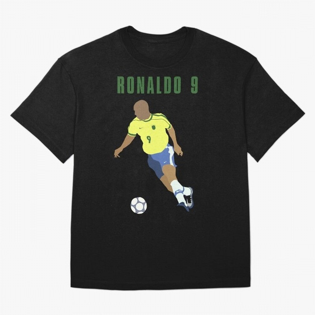 BRAZIL 9 Oversized T-Shirt Cheer for FIFA World Cup 2026 USA Canada Mexico Inspired by Messi, CR7 and Mbappe, Brazil, Portugal and Argentina Energy, Football Passion, Legendary Performances, Festival Vibes and Supporter Community; Perfect for