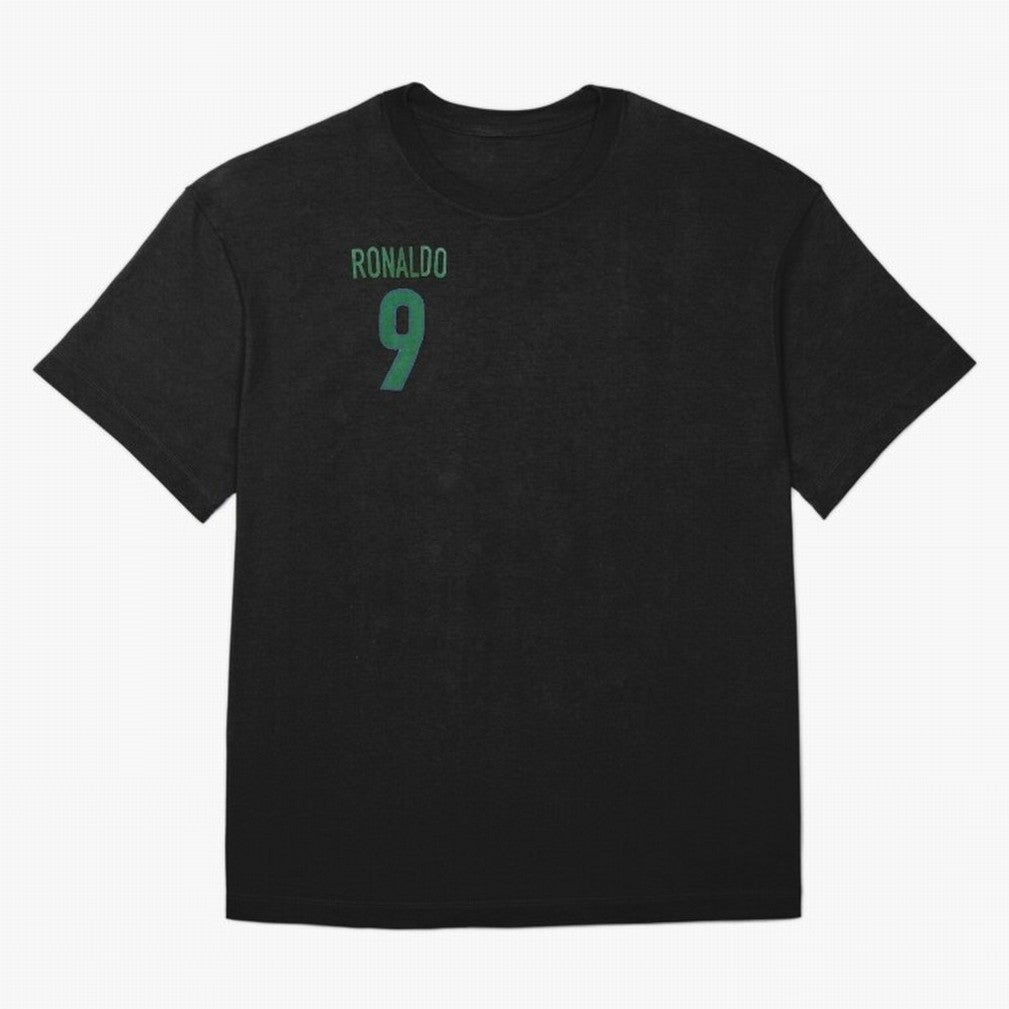 Ronaldo 9 Brazil Back of the shirt Oversized T-Shirt Capture Global Football Passion for FIFA World Cup 2026, Made for Mbappe and Neymar, Spain, Tournament Hype, Historic Matchups, Family Viewing Parties and Global Sports Pride; Great for
