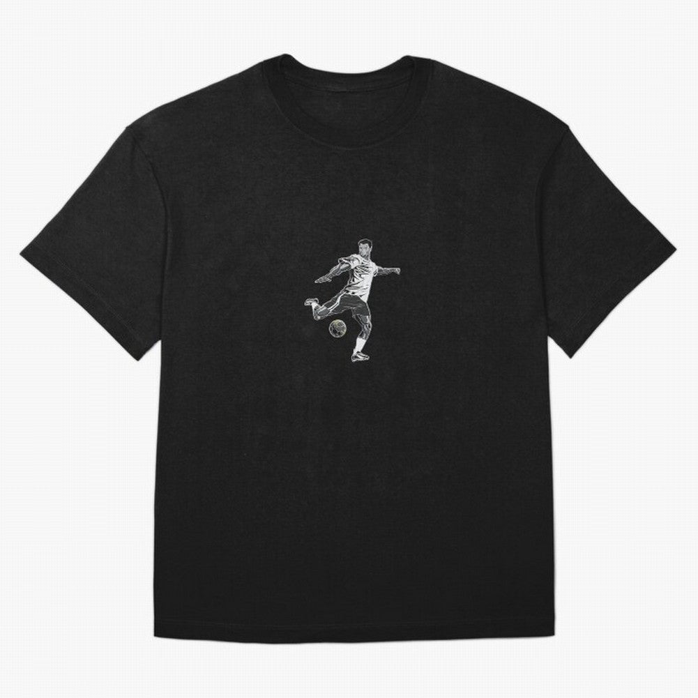 Fooball player Oversized T-Shirt Celebrate FIFA World Cup 2026 Featuring Haaland, Argentina, France and Brazil Energy, Global Supporter Spirit, Legendary Goals, National Colors and Tournament Celebration; Ideal for Passionate Fans Who Love Underdog