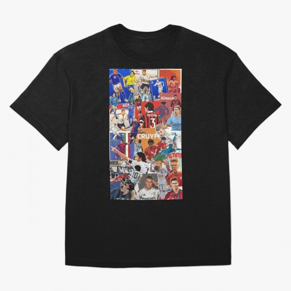 The Greats Oversized T-Shirt Celebrate Unforgettable Nights in Global Football Passion for FIFA World Cup 2026 USA Canada Mexico, Capturing Cristiano Ronaldo, Haaland and CR7, Germany, Retro Football Energy, Iconic Rivalries, Trophy Chase Drama and